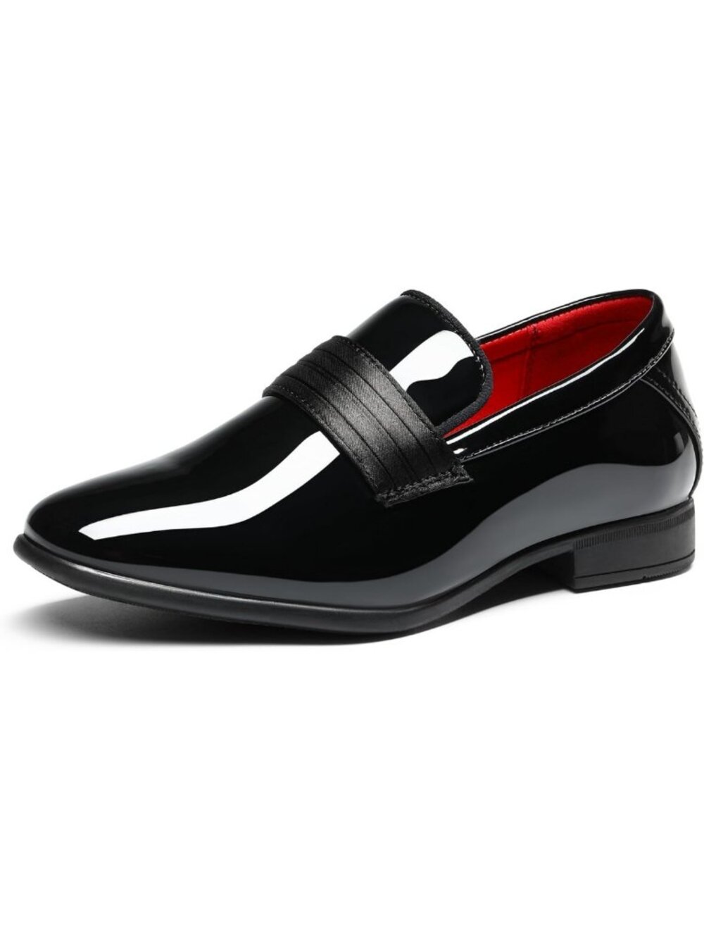 Stylish Boy's Tuxedo Loafers - Classic Dress Shoes for Formal Events & Parties